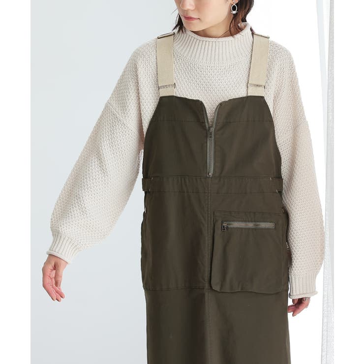 アイボリー | n'OrLABEL鹿の子編みハイネックニット  | osharewalker