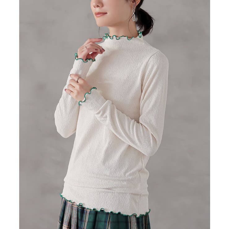 アイボリー | n'OrLABEL配色メローカットソー  | osharewalker