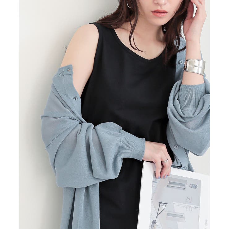 ブラック | n'OrLABELシンプルコットンタンクトップ | osharewalker