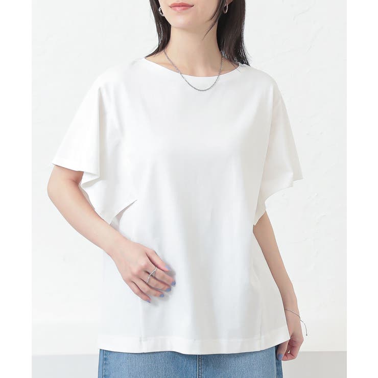 n'OrLABEL汗ジミ防止フレアスリーブTシャツ[品番：MITW0016752
