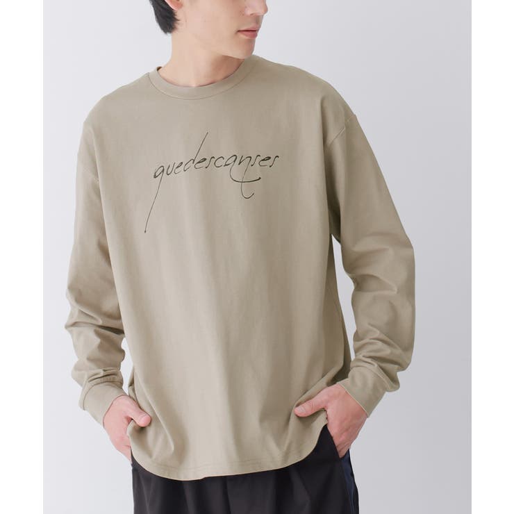 n'OrLABELロゴプリントメンズロングTシャツ[品番：MITW0016917