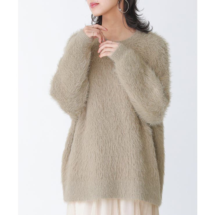 n'OrLABELシャギーニットトップス[品番：MITW0017073]｜osharewalker