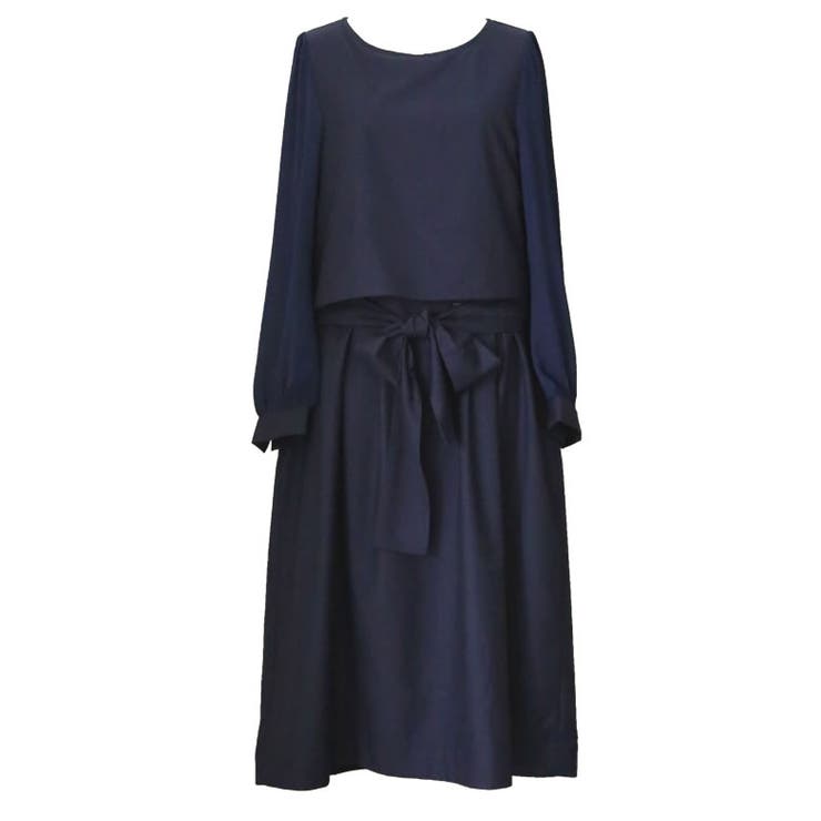 ネイビー(31) | kOhAKUセットアップ風クラシカルワンピース | osharewalker