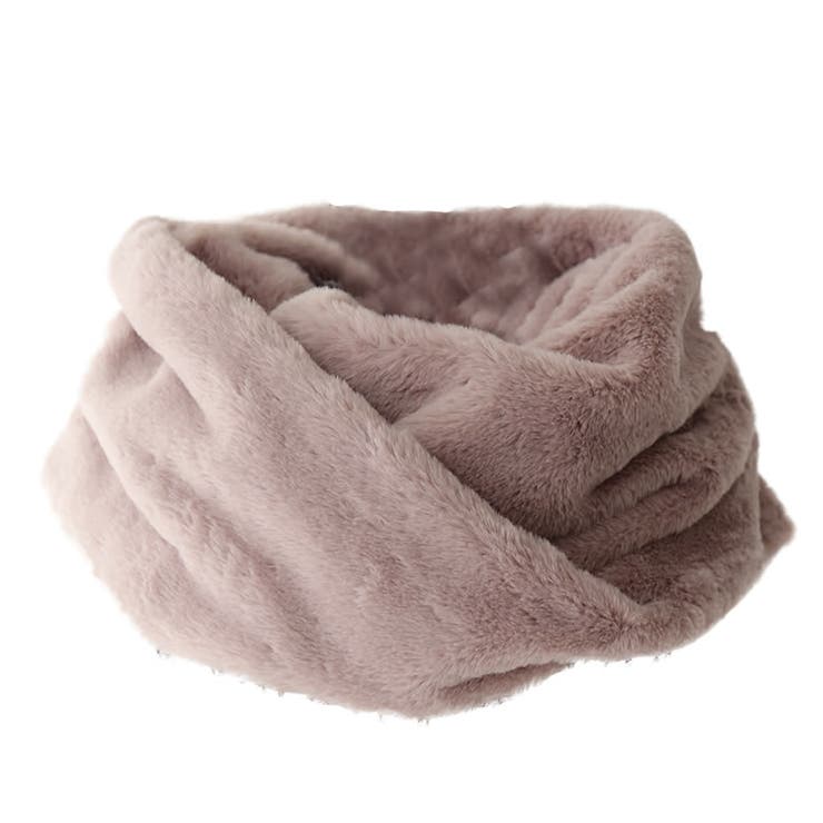 グレイッシュピンク | シンプルファースヌード  | osharewalker