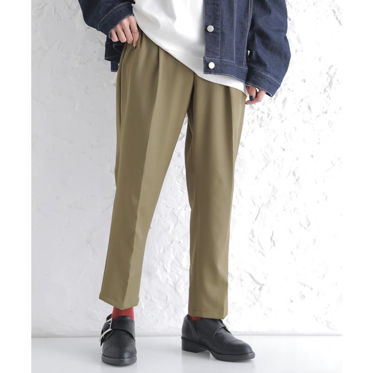 アッシュカーキ | n'OrLABEL美シルエットクロップドパンツ | osharewalker