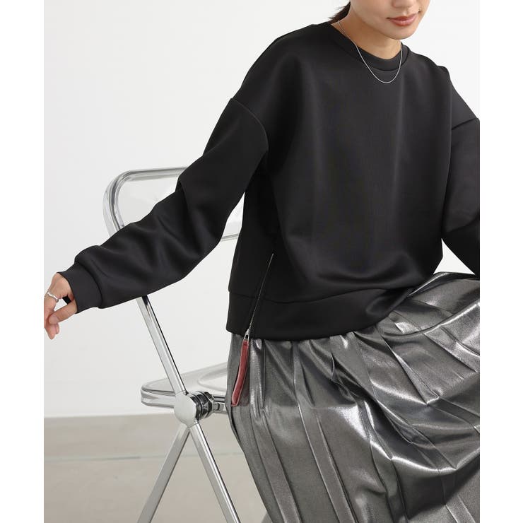 ブラック | n'OrLABELサイドファスナーダンボールプルオーバー | osharewalker