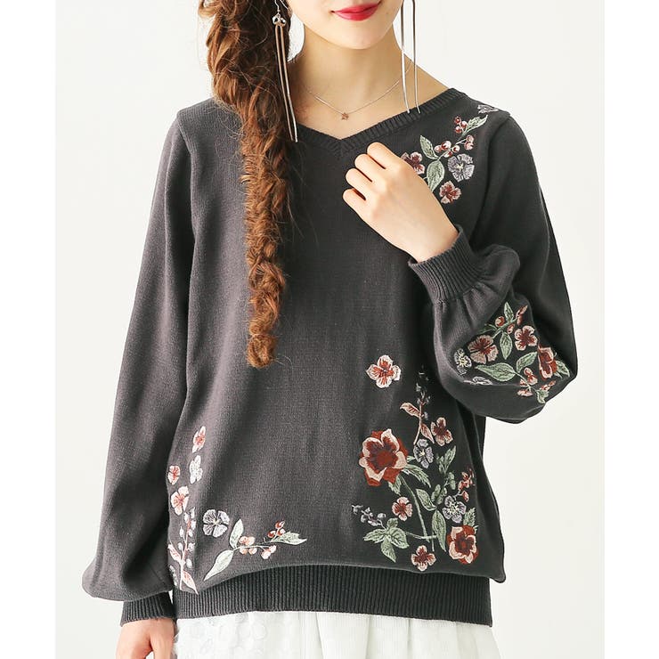 Somari Imagination花柄刺繍vネックニット 品番 Mitw Osharewalker オシャレウォーカー のレディースファッション通販 Shoplist ショップリスト Somari Imagination花柄刺繍vネックニット 品番 Mitw Osharewalker オシャレウォーカー のレディースファッション通販 Shoplist ショップリスト