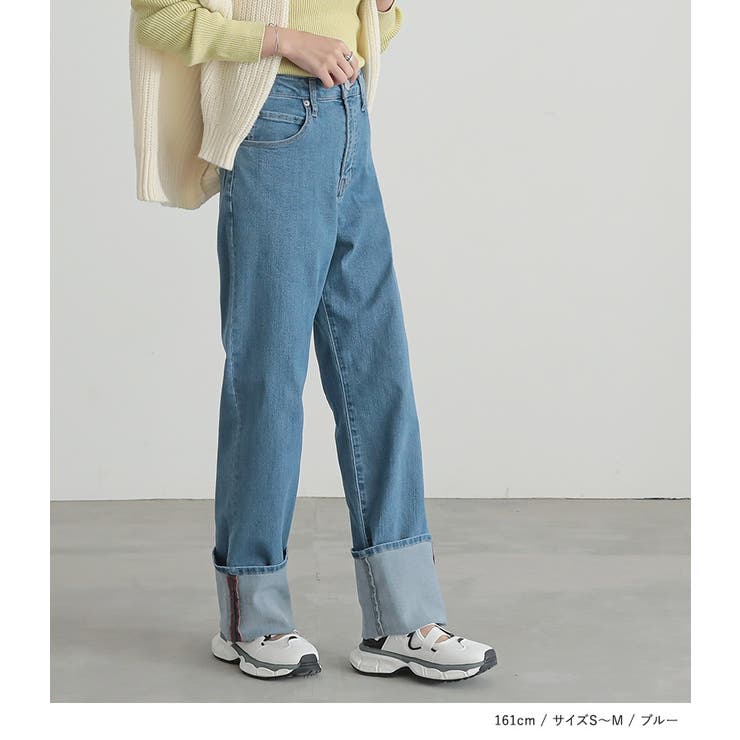 n'OrLABELロールアップストレートデニムパンツ[品番 n'OrLABELロールアップストレートデニムパンツ[品番
