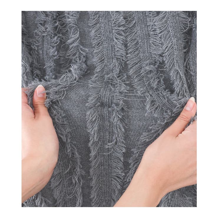 n'OrLABELフリンジニットナロースカート | osharewalker | 詳細画像15 