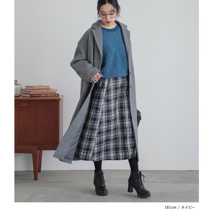 n'OrLABELフリンジチェックプリーツスカート | osharewalker | 詳細画像14 