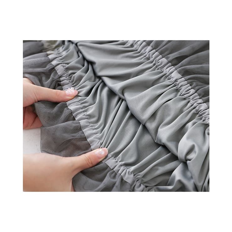 somari imaginationリボンドロストチュールバルーンスカート  | osharewalker | 詳細画像16 