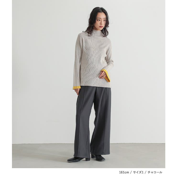 n'OrLABELダブルウエストワイドパンツ | osharewalker | 詳細画像12 