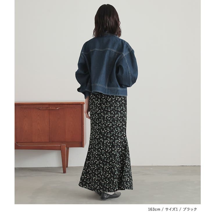 n'OrLABEL花柄セミマーメイドスカート | osharewalker | 詳細画像11 