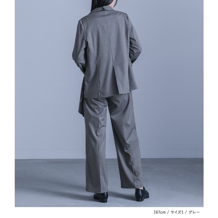 kOhAKU変形ベルトバックルタックパンツ | osharewalker | 詳細画像6 