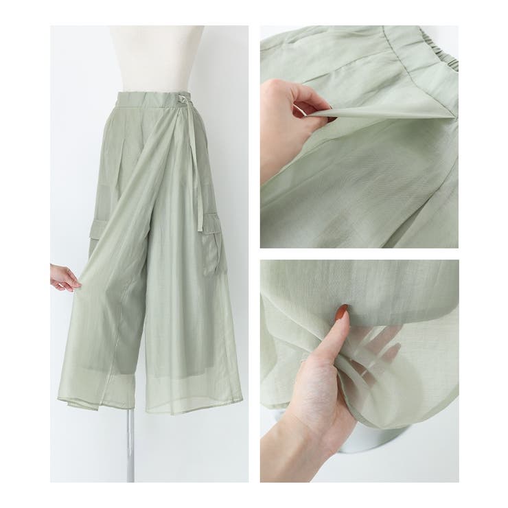 kOhAKUシアーワイドカーゴパンツ | osharewalker | 詳細画像15 