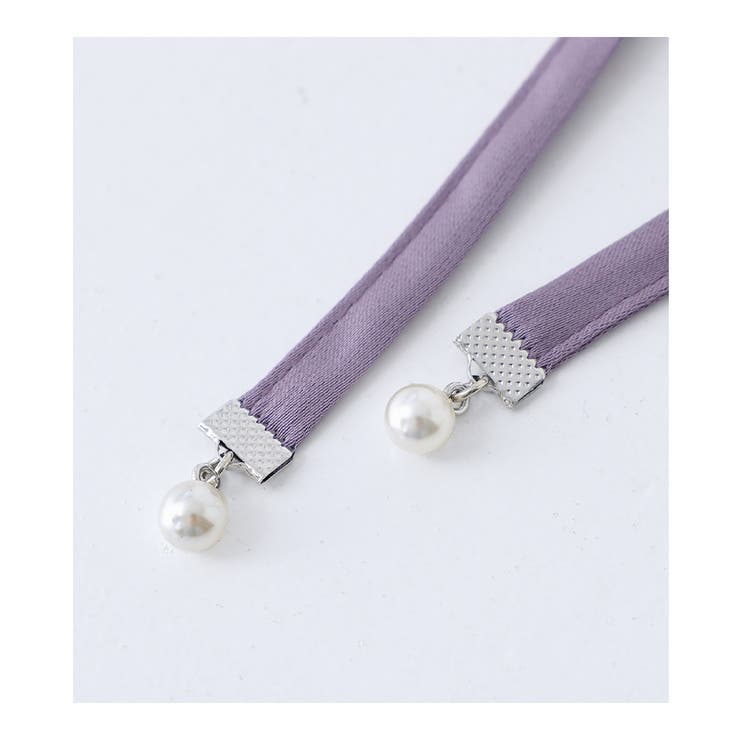 somari imaginationフェイクパールベルト付きサテンカーブパンツ | osharewalker | 詳細画像4 