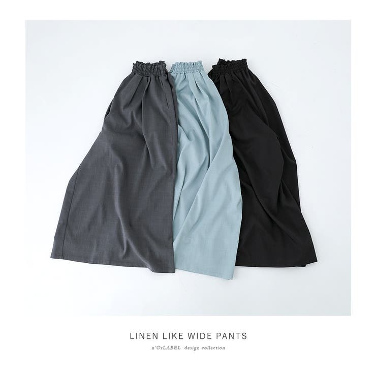 n'OrLABELリネンライクタックガウチョパンツ  | osharewalker | 詳細画像6 