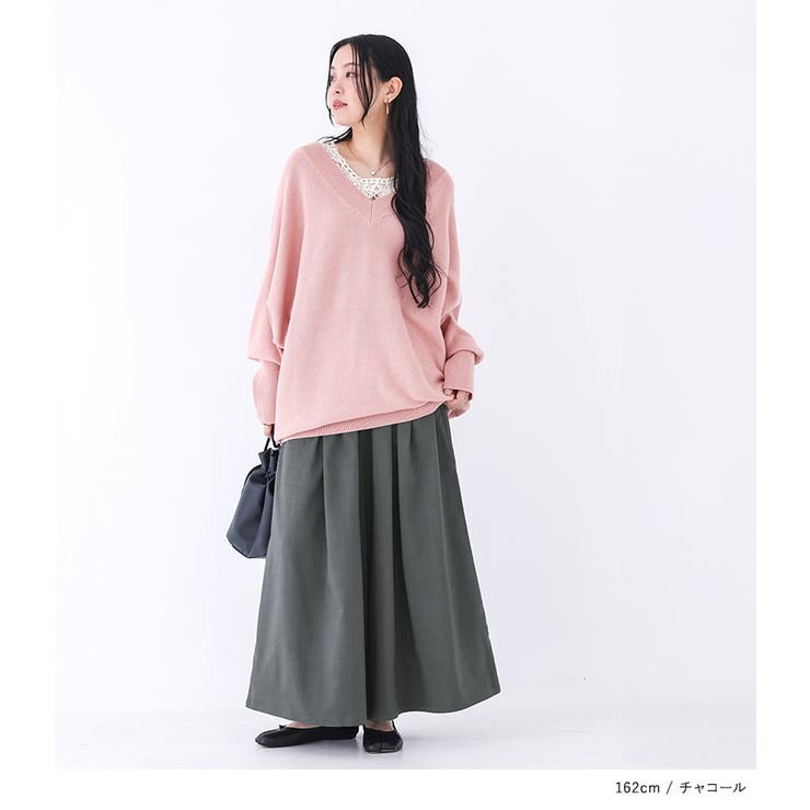 n'OrLABELリネンライクタックガウチョパンツ  | osharewalker | 詳細画像11 