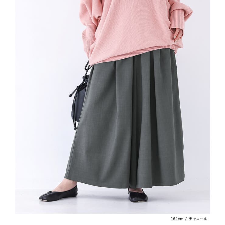 n'OrLABELリネンライクタックガウチョパンツ  | osharewalker | 詳細画像14 