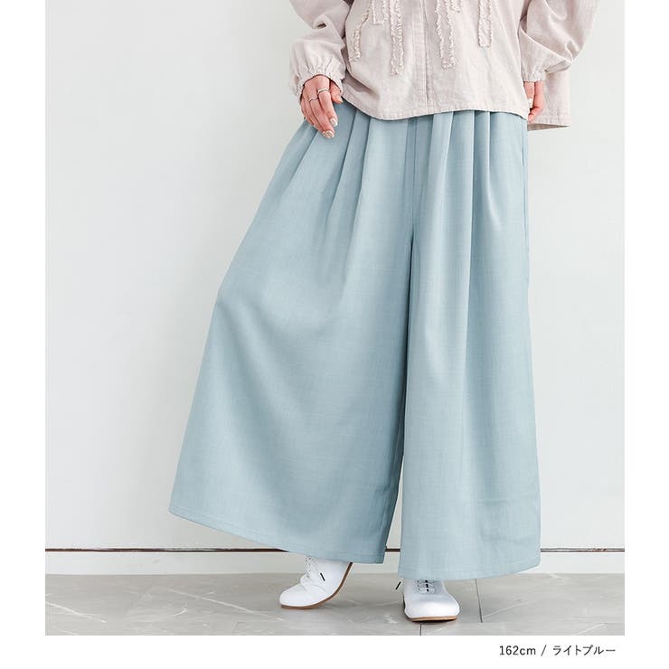 n'OrLABELリネンライクタックガウチョパンツ  | osharewalker | 詳細画像16 