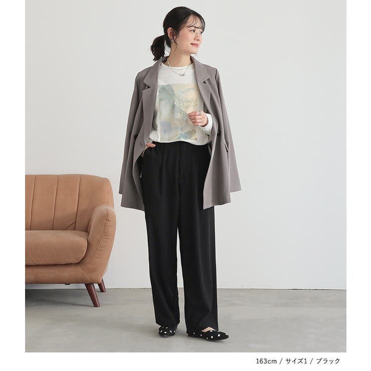 n'OrLABELサスペンダー付きツイルハイウエストパンツ | osharewalker | 詳細画像10 