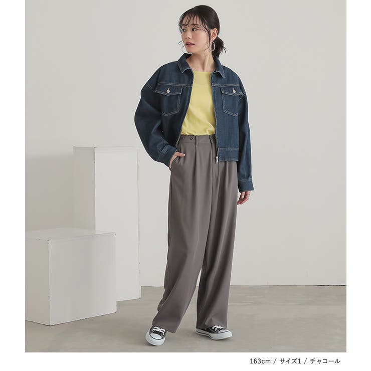 n'OrLABELサスペンダー付きツイルハイウエストパンツ | osharewalker | 詳細画像15 