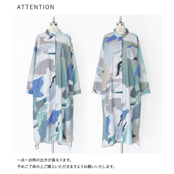 kOhAKUアート柄シャツワンピース | osharewalker | 詳細画像19 