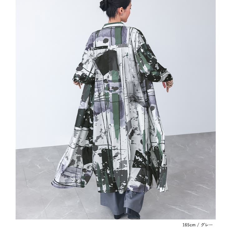 kOhAKUアート柄シャツワンピース | osharewalker | 詳細画像11 