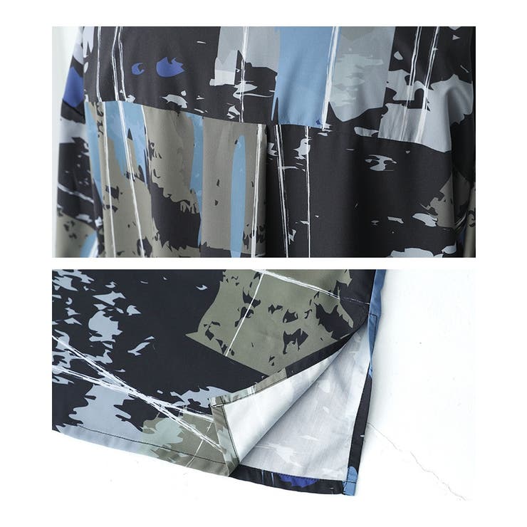 kOhAKUアート柄シャツワンピース | osharewalker | 詳細画像17 