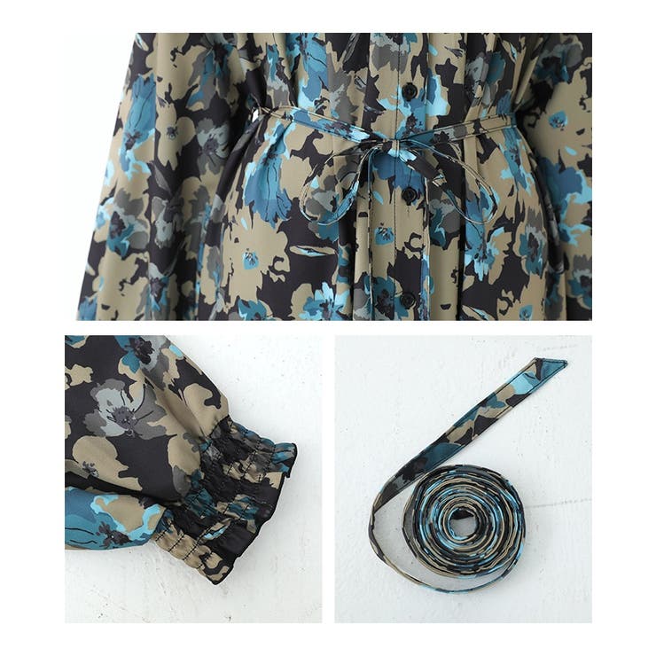 n'OrLABEL花柄シャーリングギャザーワンピース  | osharewalker | 詳細画像18 