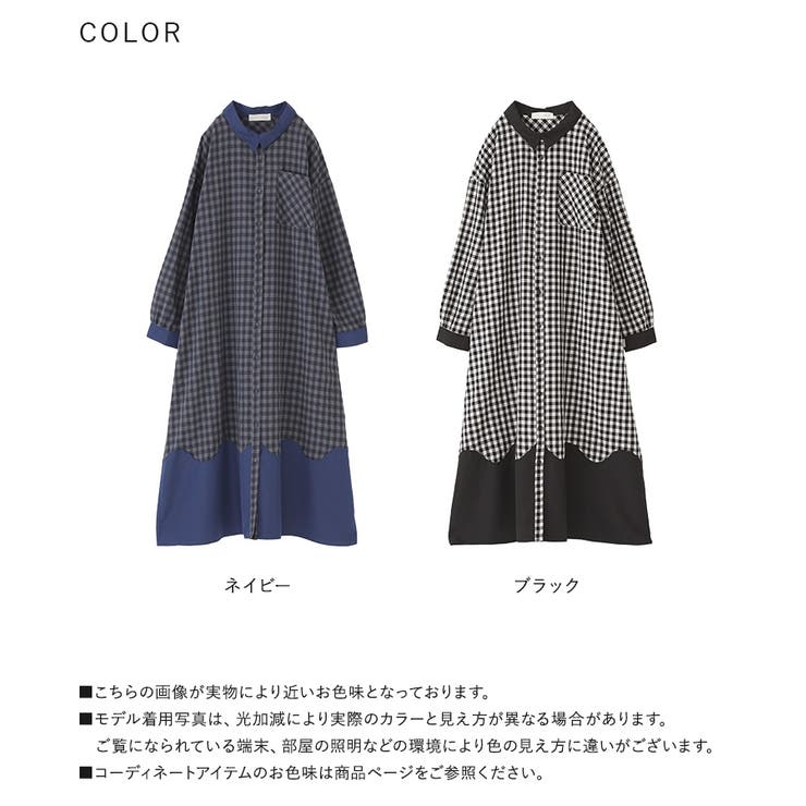 n'OrLABELウェーブ切替ギンガムチェックワンピース  | osharewalker | 詳細画像20 