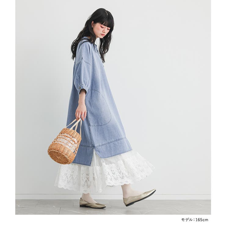 somari imaginationレースドッキングデニムワンピース  | osharewalker | 詳細画像8 