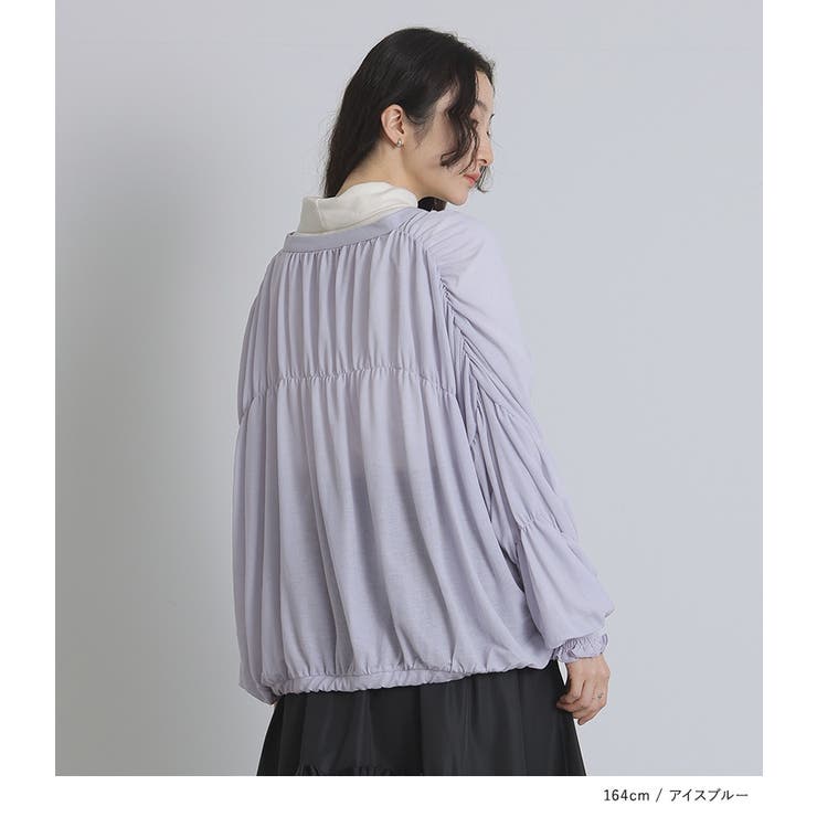 somari imaginationシャーリングシアーカットソーカーディガン | osharewalker | 詳細画像5 