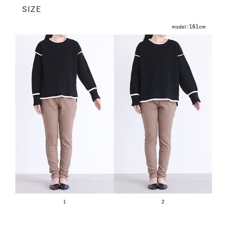 n'OrLABEL配色ラインスポンジニット | osharewalker | 詳細画像20 