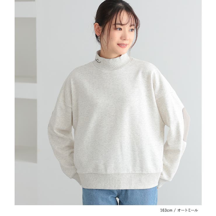 n'OrLABELハイネックロゴ刺繍スウェット[品番：MITW0017817
