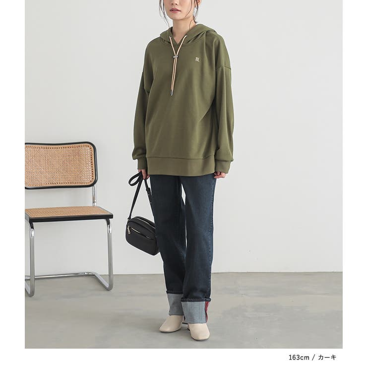 n'OrLABELロゴ刺繍デザインフーディー  | osharewalker | 詳細画像7 