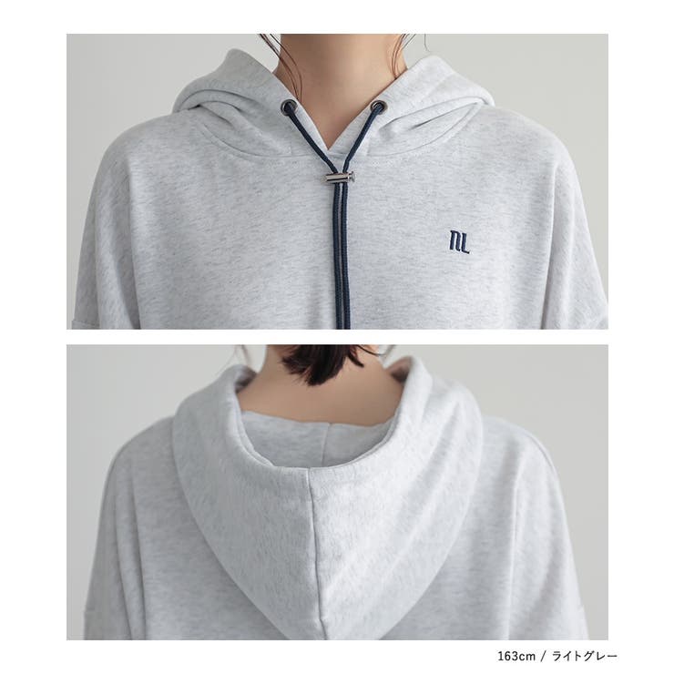 n'OrLABELロゴ刺繍デザインフーディー  | osharewalker | 詳細画像18 