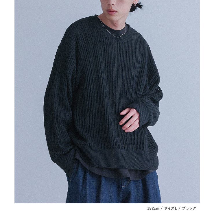 Amazon | [n'OrLABEL] オシャレウォーカー【MDR透かし編みクルー