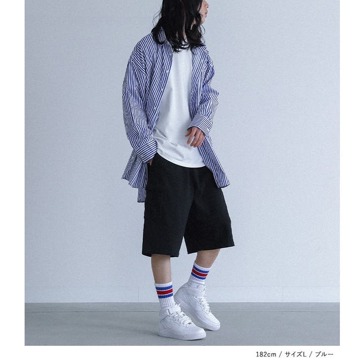 MDRストライプロングシャツ | osharewalker【MEN】 | 詳細画像7 