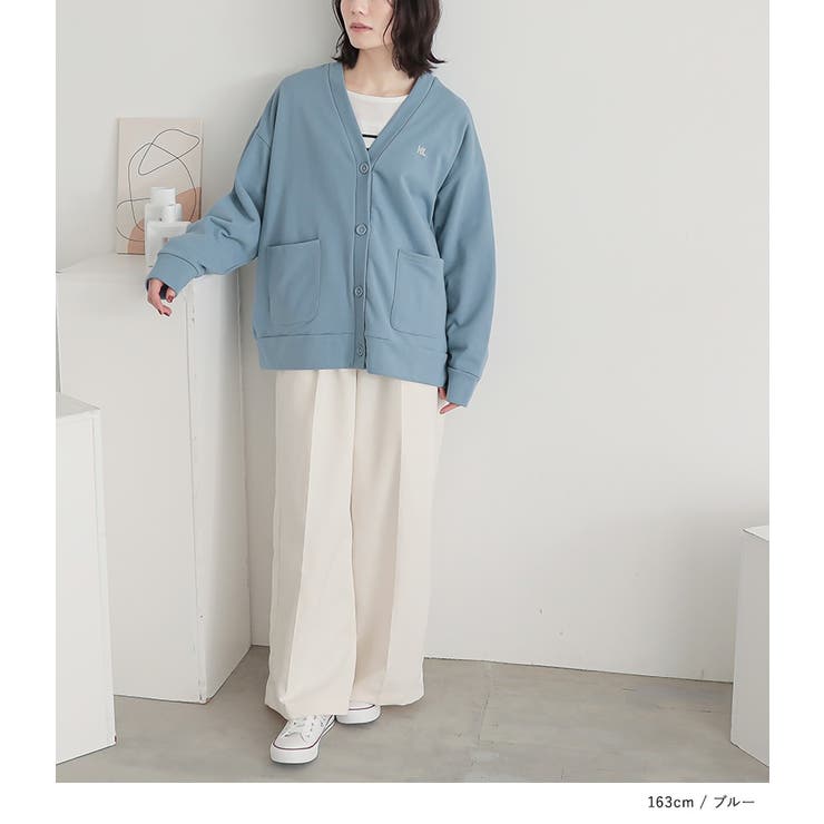 n'OrLABELスウェットロゴカーディガン  | osharewalker | 詳細画像10 