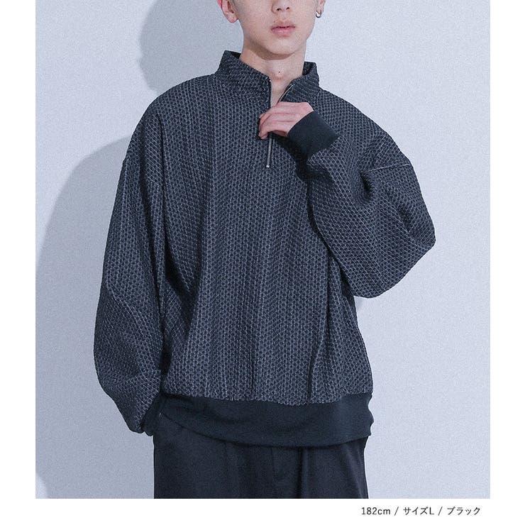 MDRハーフジッププルオーバー  | osharewalker【MEN】 | 詳細画像2 