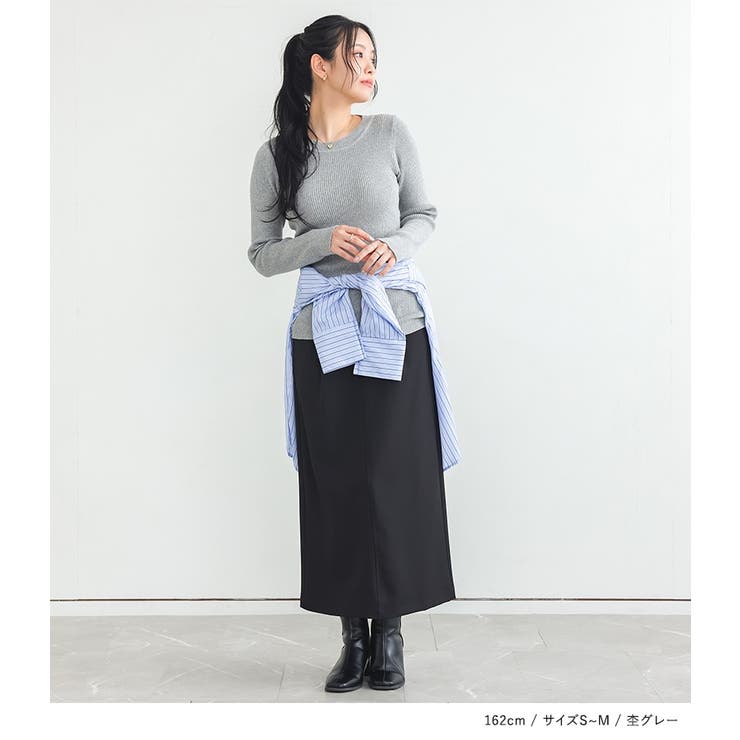 n'OrLABEL綿ニットリブプルオーバー | osharewalker | 詳細画像12 