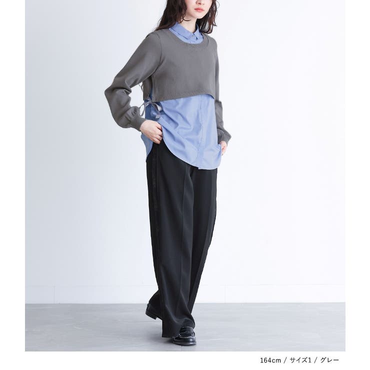 somari imaginationシャツドッキングニットプルオーバー | osharewalker | 詳細画像9 