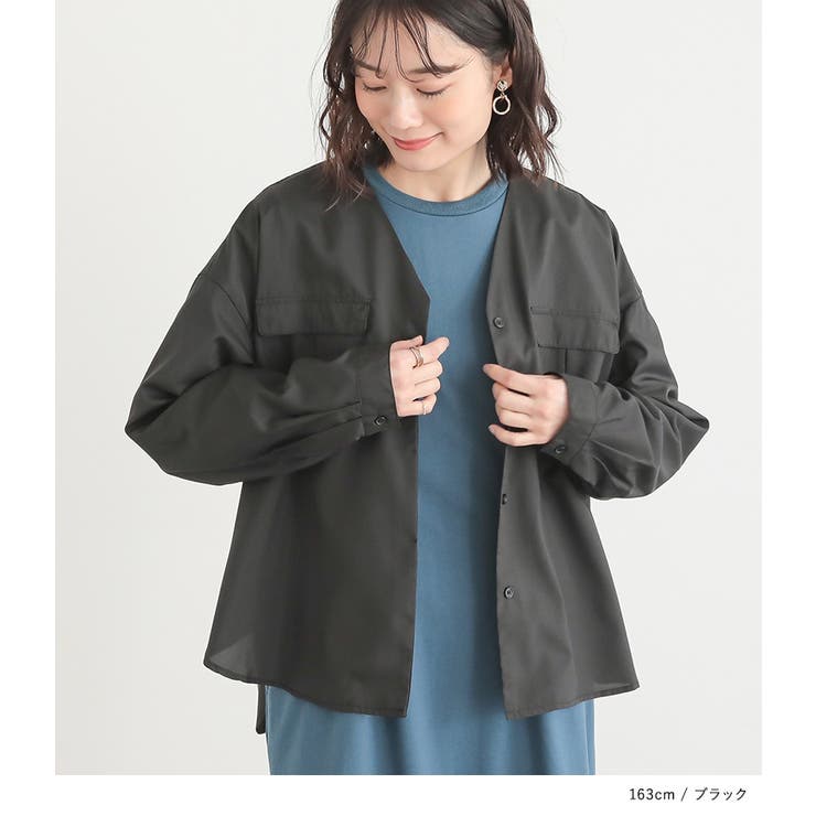 n'OrLABELVネックWポケットシャツ | osharewalker | 詳細画像8 