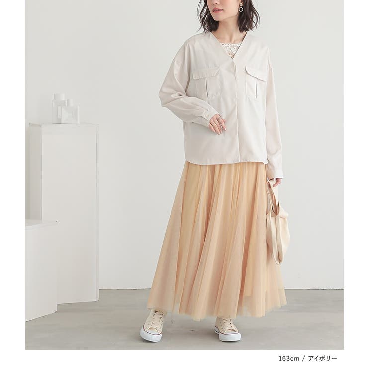 n'OrLABELVネックWポケットシャツ | osharewalker | 詳細画像15 