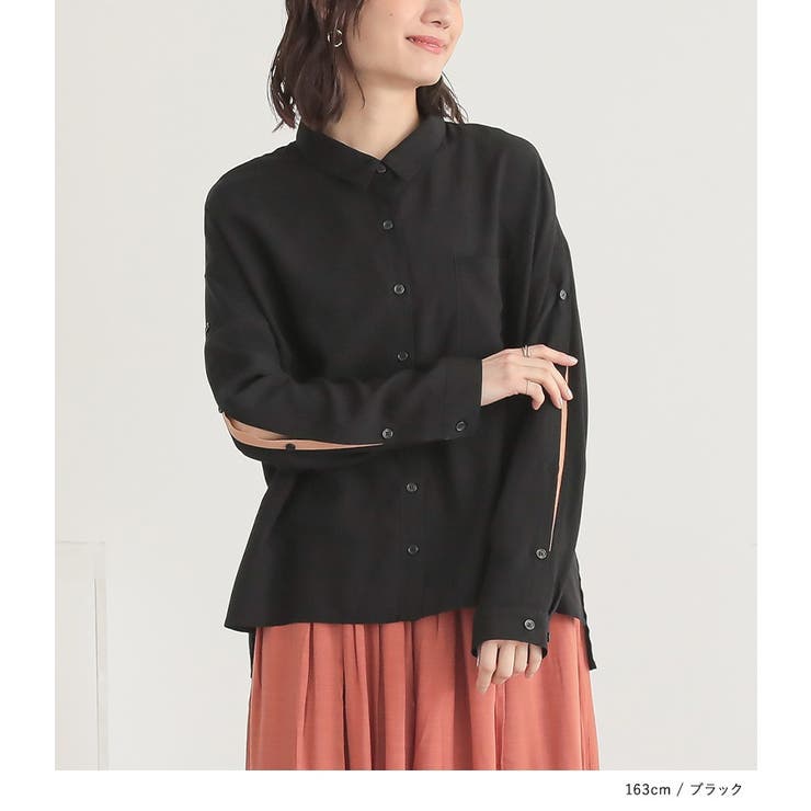 n'OrLABEL配色オープンスリーブシャツ | osharewalker | 詳細画像3 