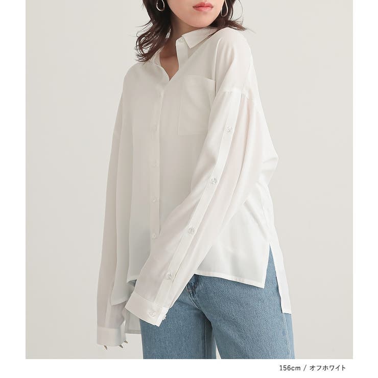 n'OrLABEL配色オープンスリーブシャツ | osharewalker | 詳細画像8 