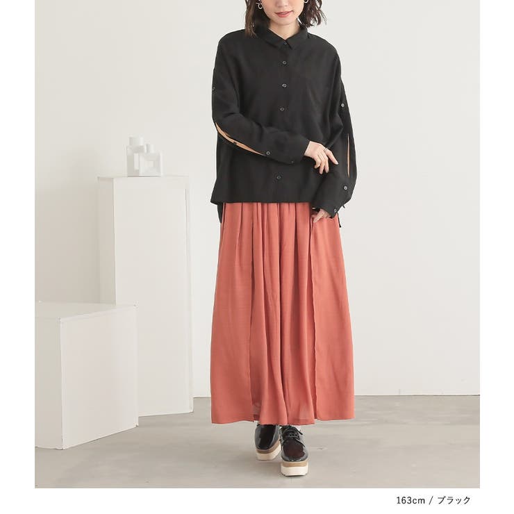 n'OrLABEL配色オープンスリーブシャツ | osharewalker | 詳細画像17 