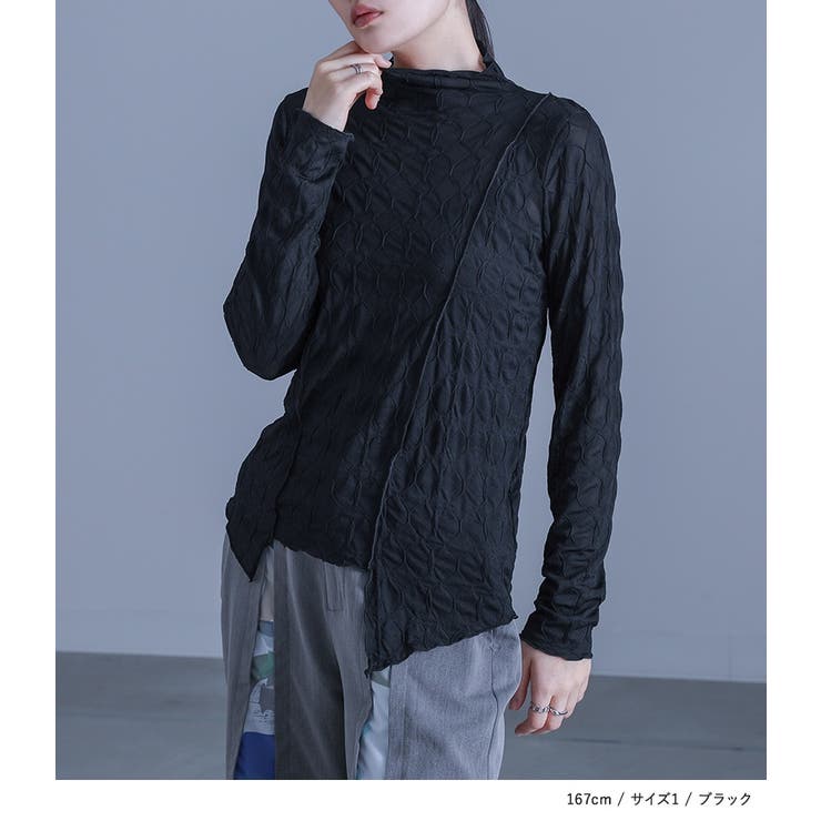 kOhAKUシアーアシメカットソー | osharewalker | 詳細画像4 