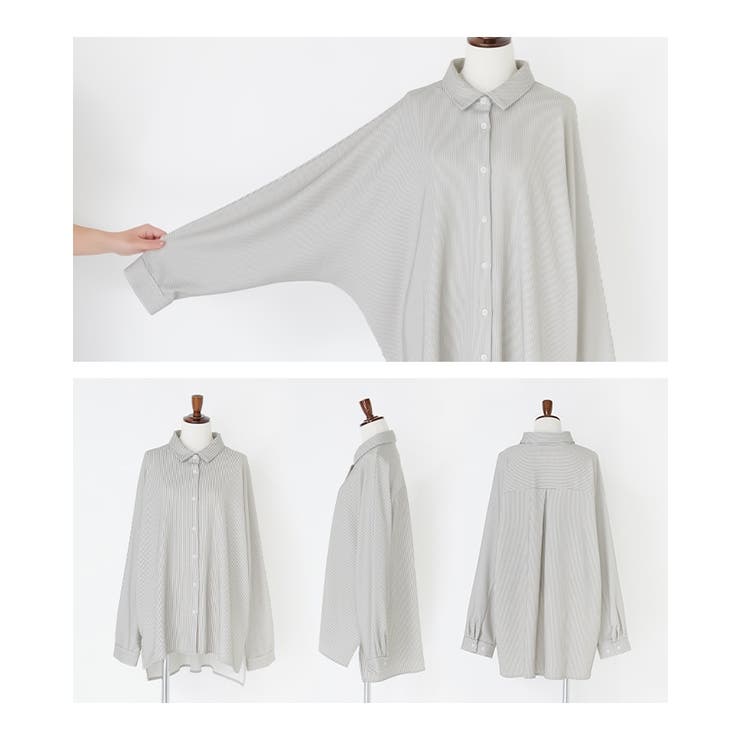 n'OrLABELストライプカットソーシャツ  | osharewalker | 詳細画像19 